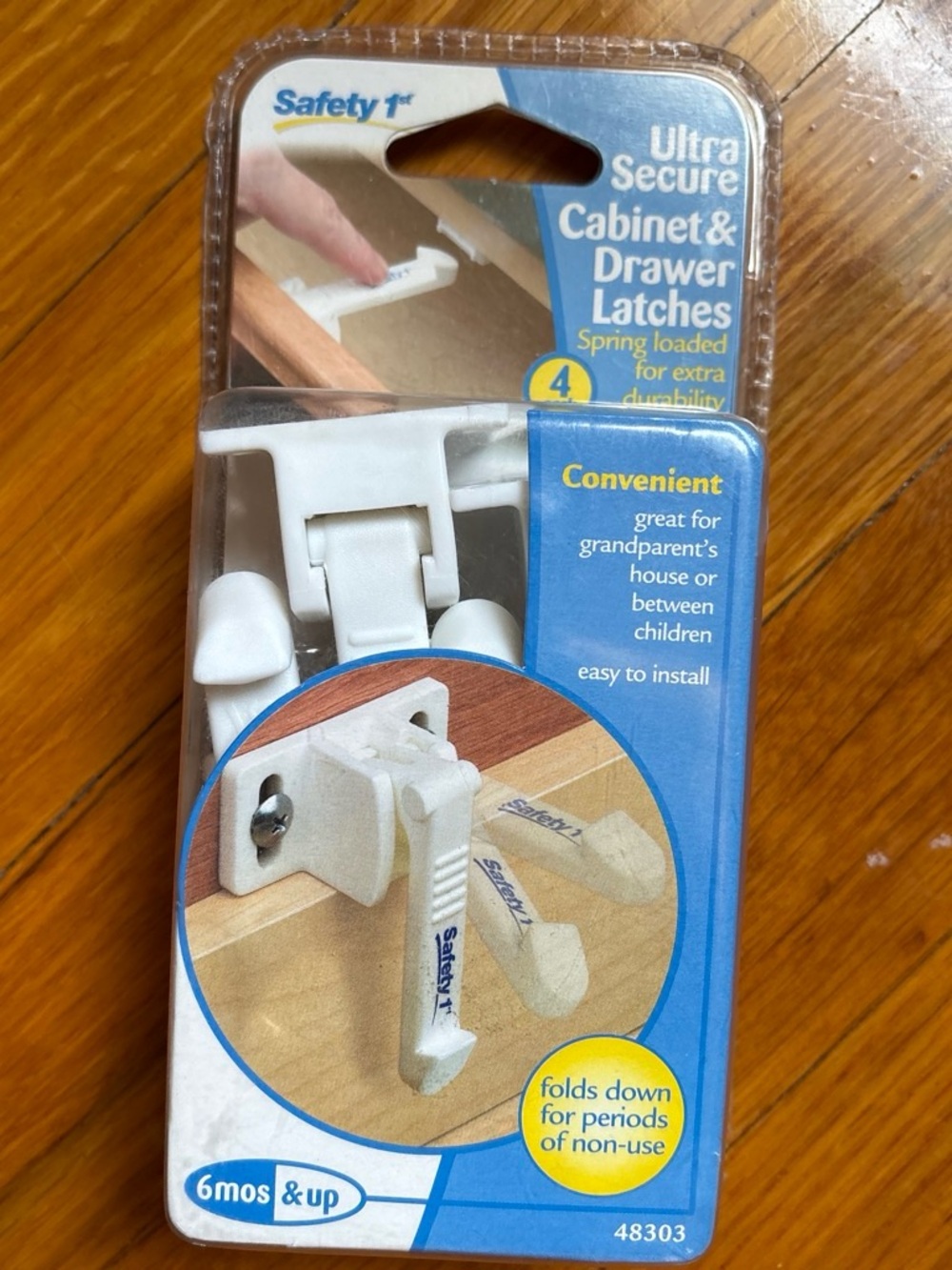 Safety 1st White Cabinet & Drawer Latches - Ultra Secure (4 Pack)
